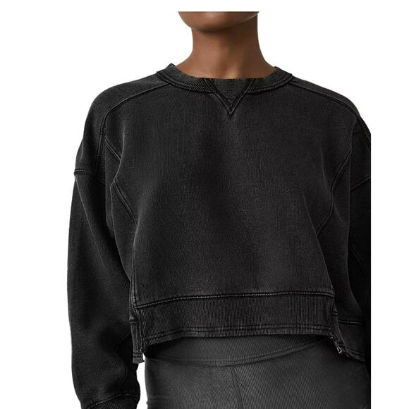 FP Movement Hatch Intercept Sweatshirt WMNS Black OB1916305 Crew Neck Maternity - Picture 16 of 16